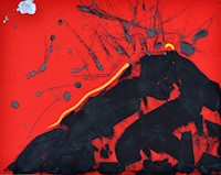 Cuadro Decoración, Actividad Volcánica, hecho a mano, pieza única, arte